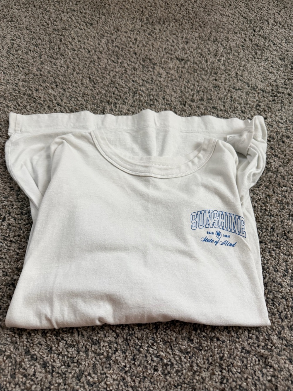 Sunshine Graphic White Womens Tee